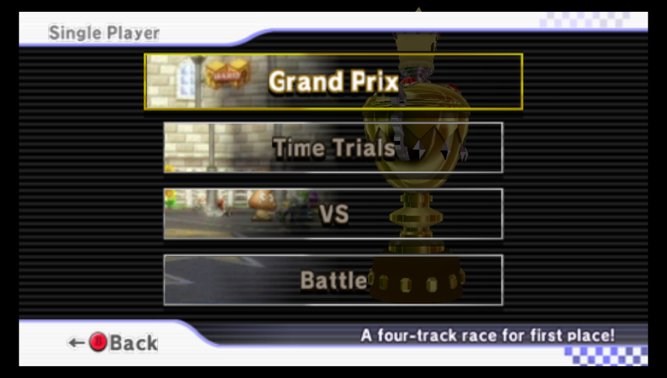 Single Player menu