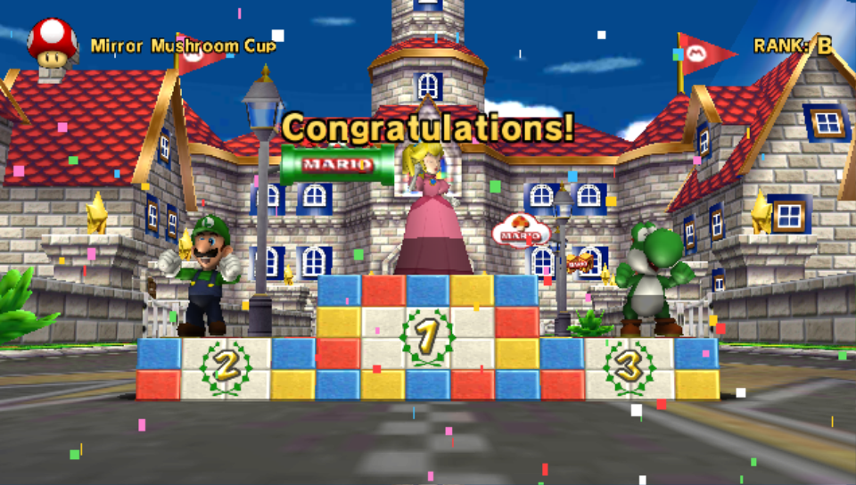 Grand Prix award ceremony podium