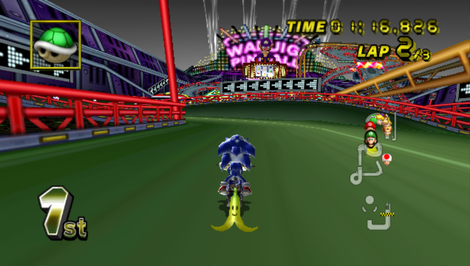 First place on a retro track